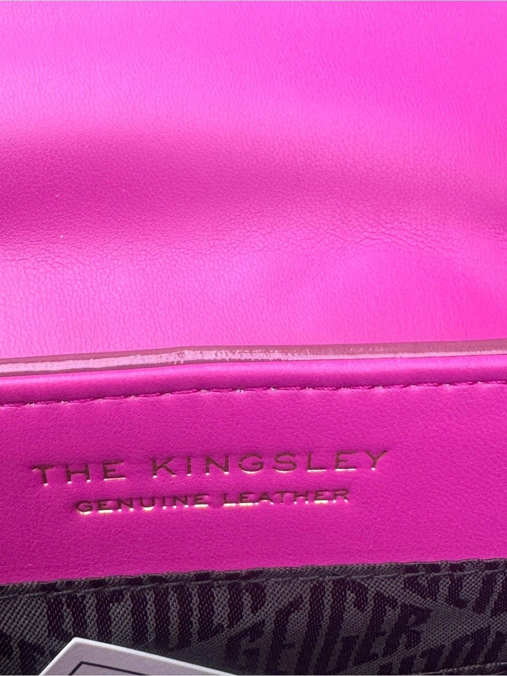 Kurt Geiger Quilted Patent Shoulder Bag in Magenta - Picture 9 of 16